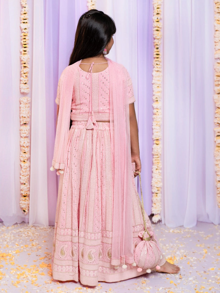Embroidered Georgette Lehenga SetLEHENGAFREE SPARROW