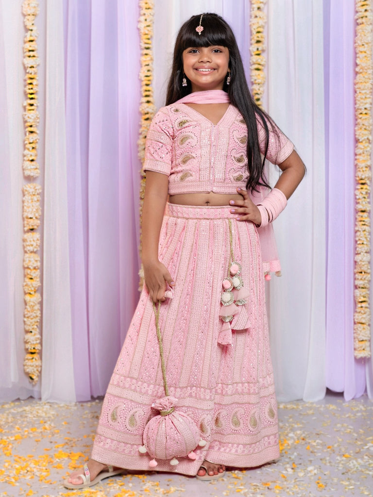 Embroidered Georgette Lehenga SetLEHENGAFREE SPARROW