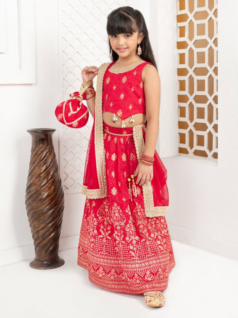 Floral Foil Print Lehenga SetLEHENGAFREE SPARROW