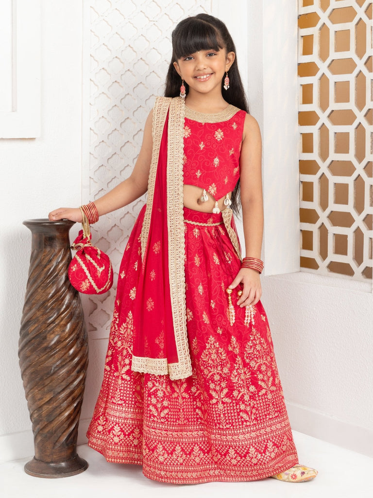 Floral Foil Print Lehenga SetLEHENGAFREE SPARROW