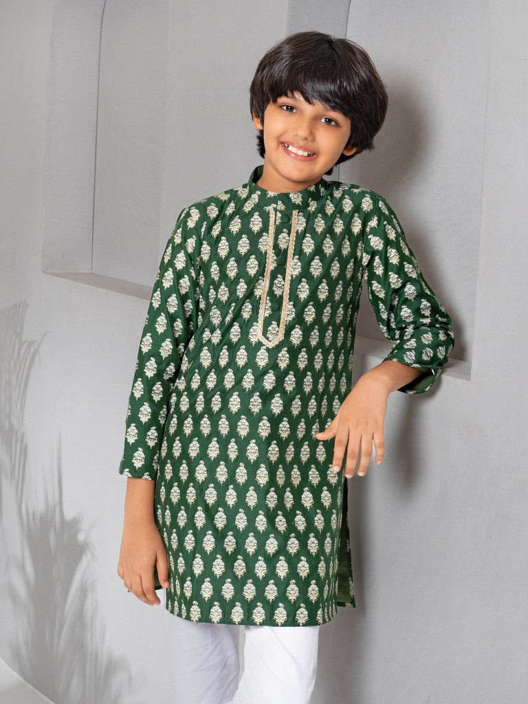Forest Green Kurta SetKURTA SETFREE SPARROW