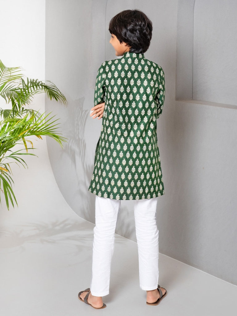 Forest Green Kurta SetKURTA SETFREE SPARROW