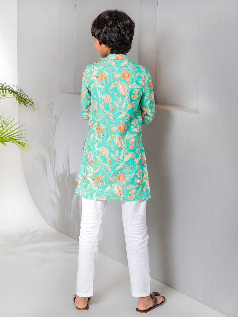 Sea Green Kurta PyjamaKURTA SETFREE SPARROW