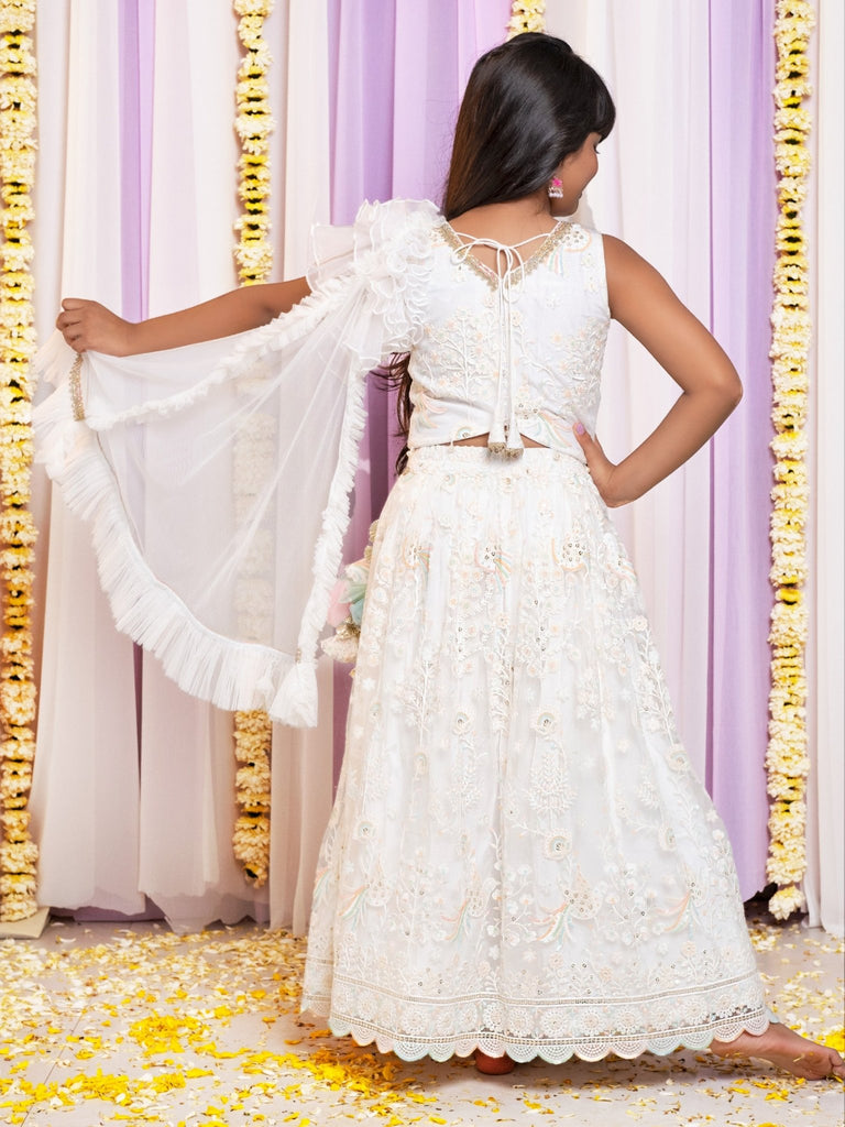 Unicorn Thread Embroidered Lehenga SetLEHENGAFREE SPARROW