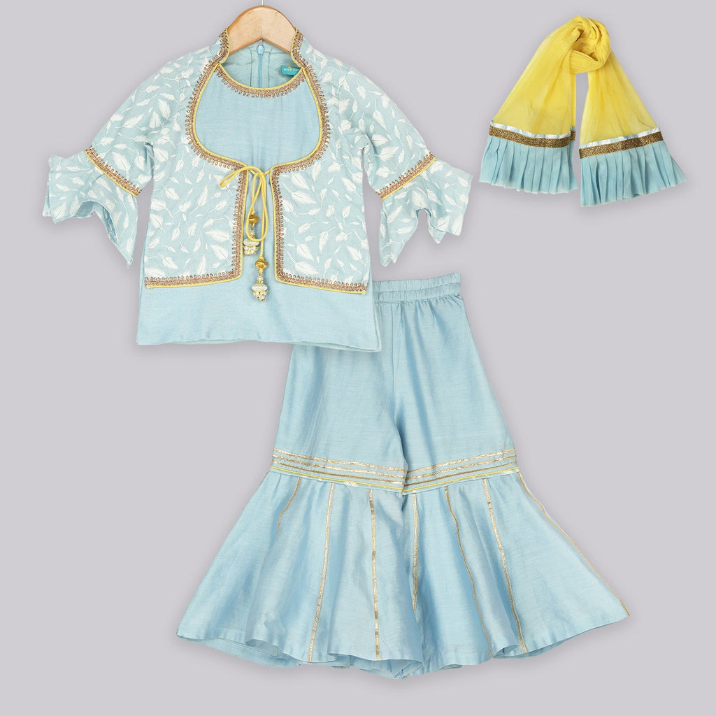 Belle Blue Sharara SetSharara setFREE SPARROW