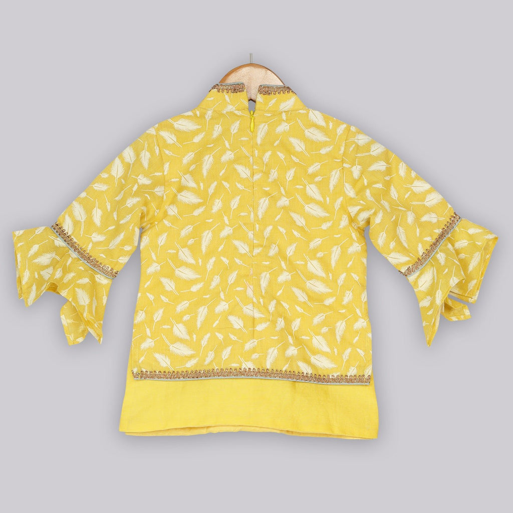 Belle Yellow Sharara SetSharara setFREE SPARROW