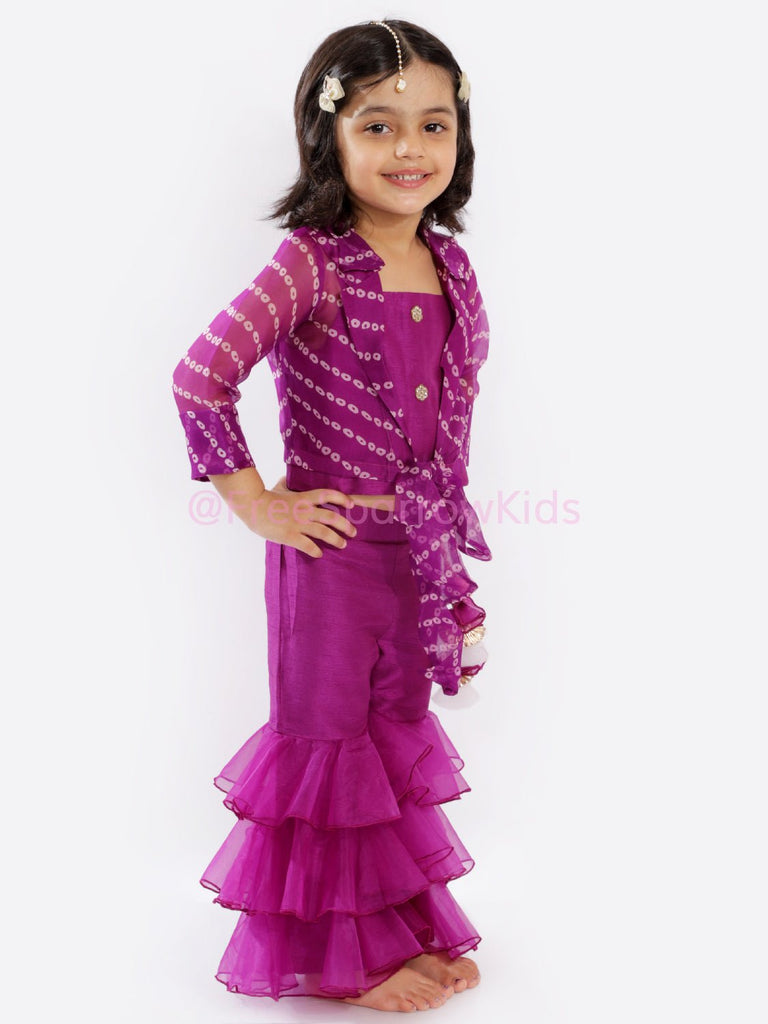Blooming Violet Sharara SetSHARARAFREE SPARROW