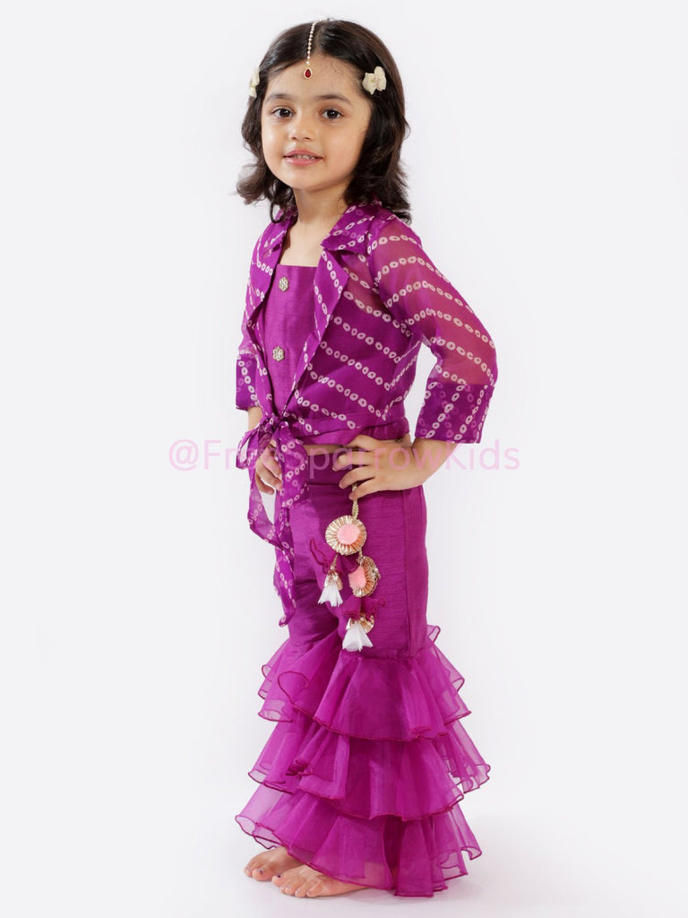 Blooming Violet Sharara SetSHARARAFREE SPARROW