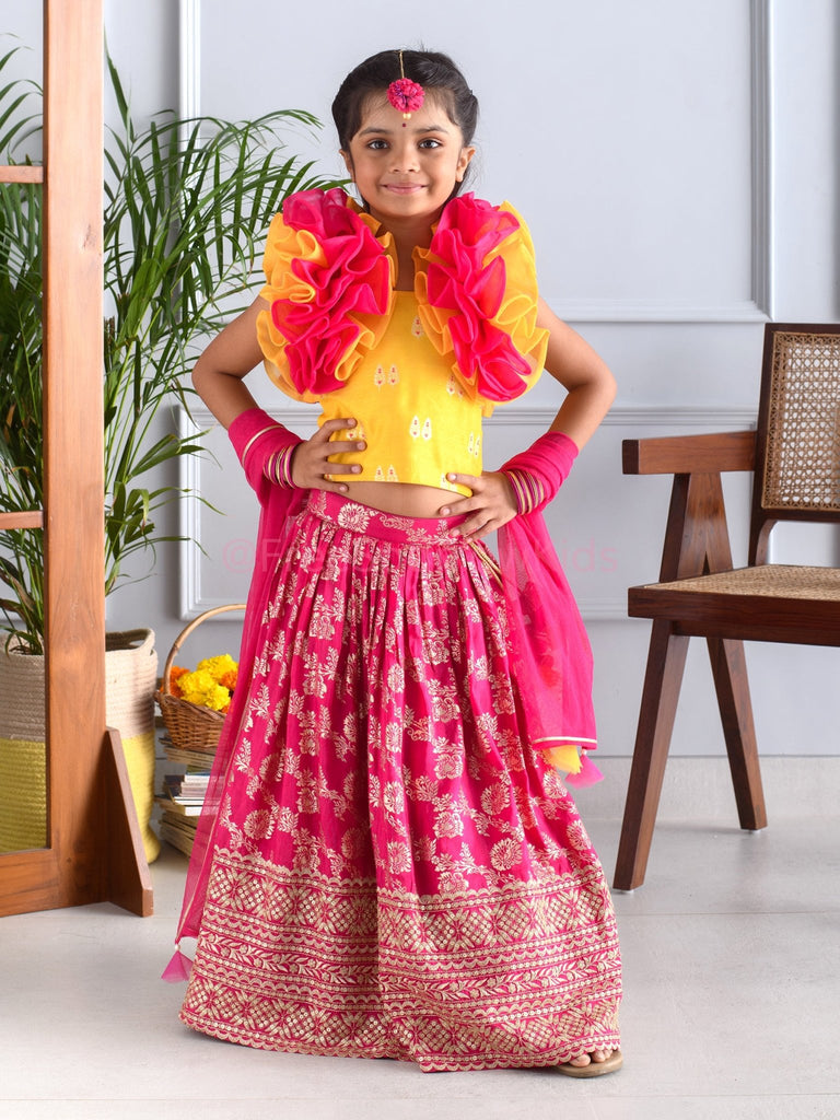 Butterfly Blush Lehenga SetLEHENGAFREE SPARROW