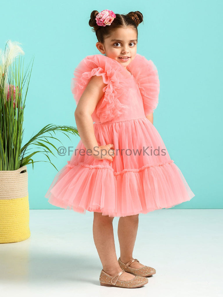 Carnation Dress With Hair ClipDressFREE SPARROW
