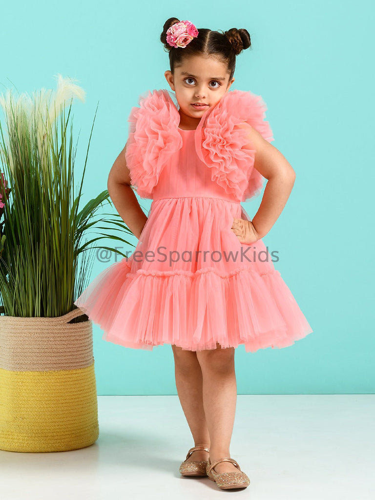Carnation Dress With Hair ClipDressFREE SPARROW