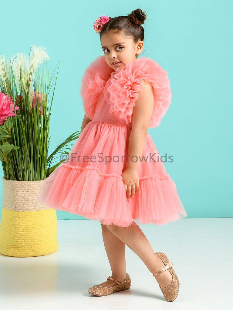 Carnation Dress With Hair ClipDressFREE SPARROW