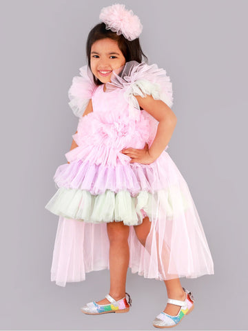 Charming Unicorn Dress With Hair ClipDressFREE SPARROW