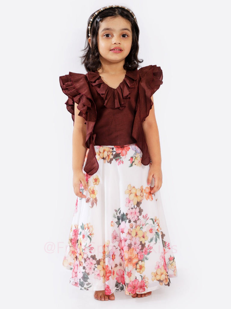 Crispy Caramel Lehenga SetLEHENGAFREE SPARROW