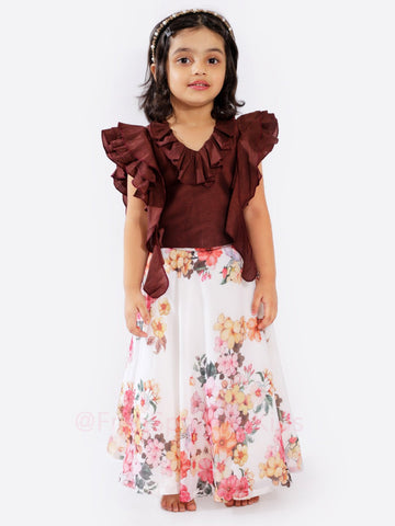 Crispy Caramel Lehenga SetLEHENGAFREE SPARROW