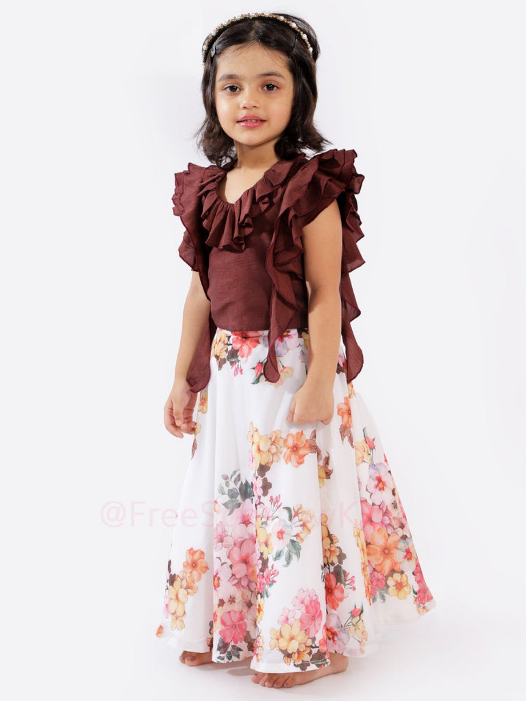 Crispy Caramel Lehenga SetLEHENGAFREE SPARROW