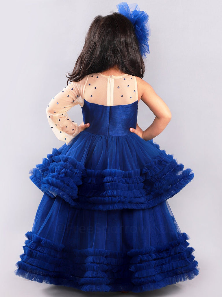 Crushed Mulberry Gown With Hair ClipGOWNFREE SPARROW