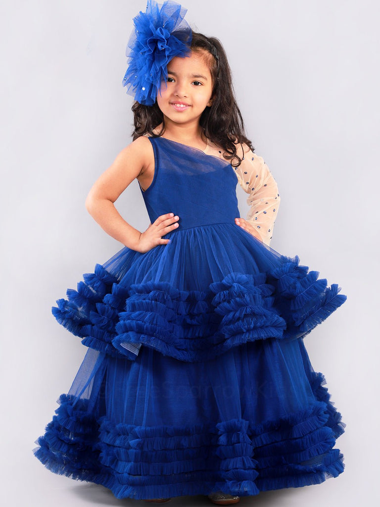 Crushed Mulberry Gown With Hair ClipGOWNFREE SPARROW