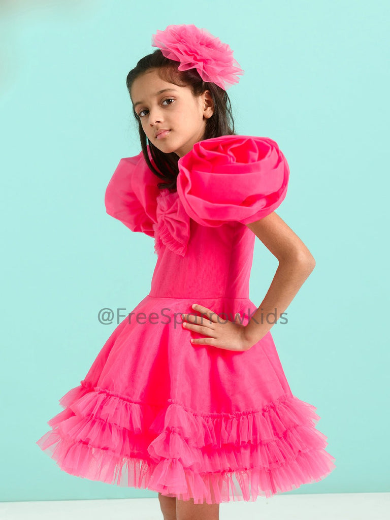 Fairy Rose Dress With Hair ClipDressFREE SPARROW