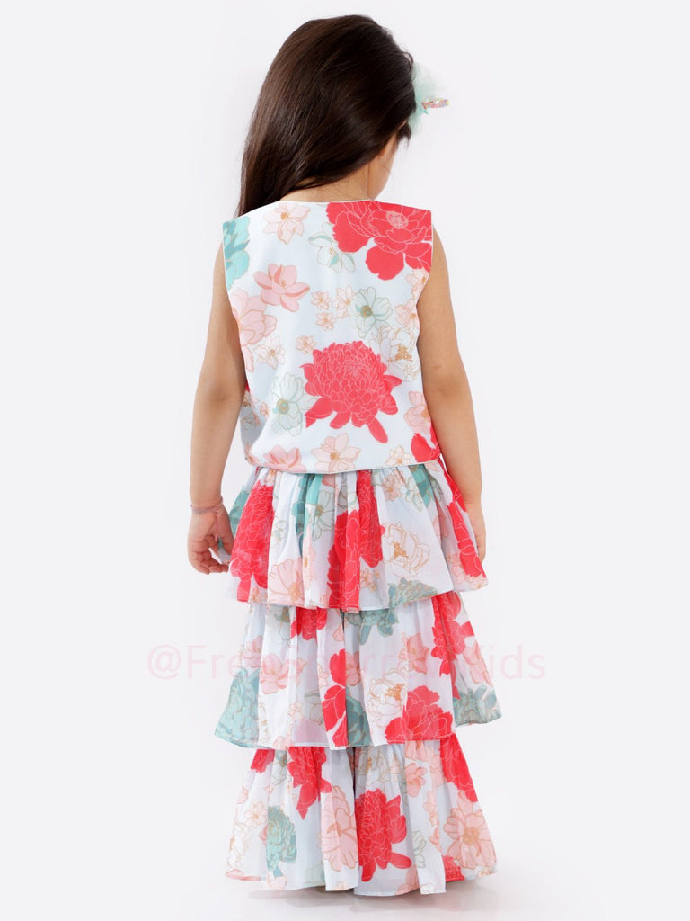 Floral Splash Sharara SetSHARARAFREE SPARROW
