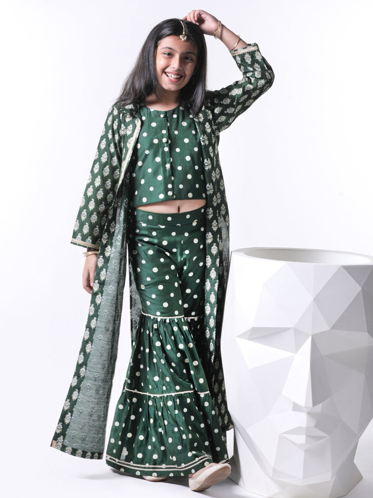 Forest Jacket Sharara SetSHARARAFREE SPARROW