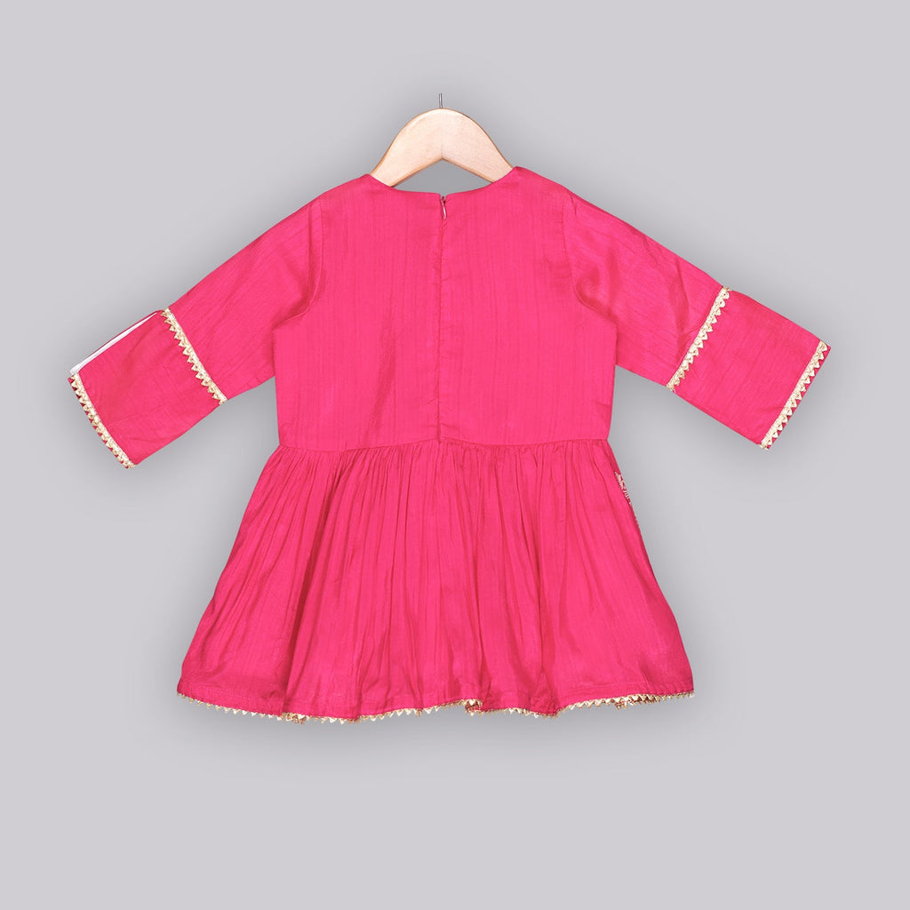 Hot Pink Sharara SetSharara setFREE SPARROW