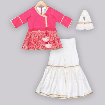 Hot Pink Sharara SetSharara setFREE SPARROW