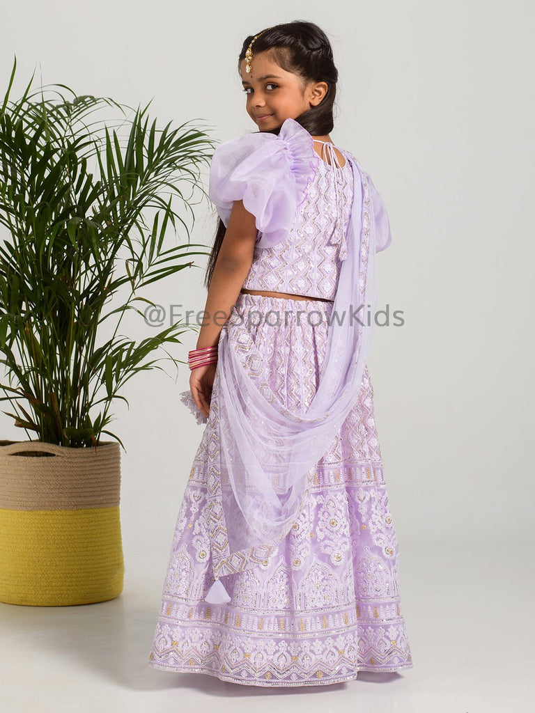Lavender Bloom Lehenga SetLEHENGAFREE SPARROW