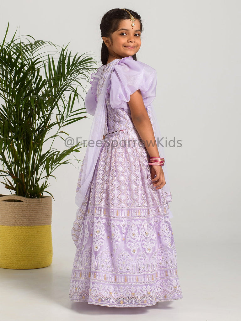 Lavender Bloom Lehenga SetLEHENGAFREE SPARROW