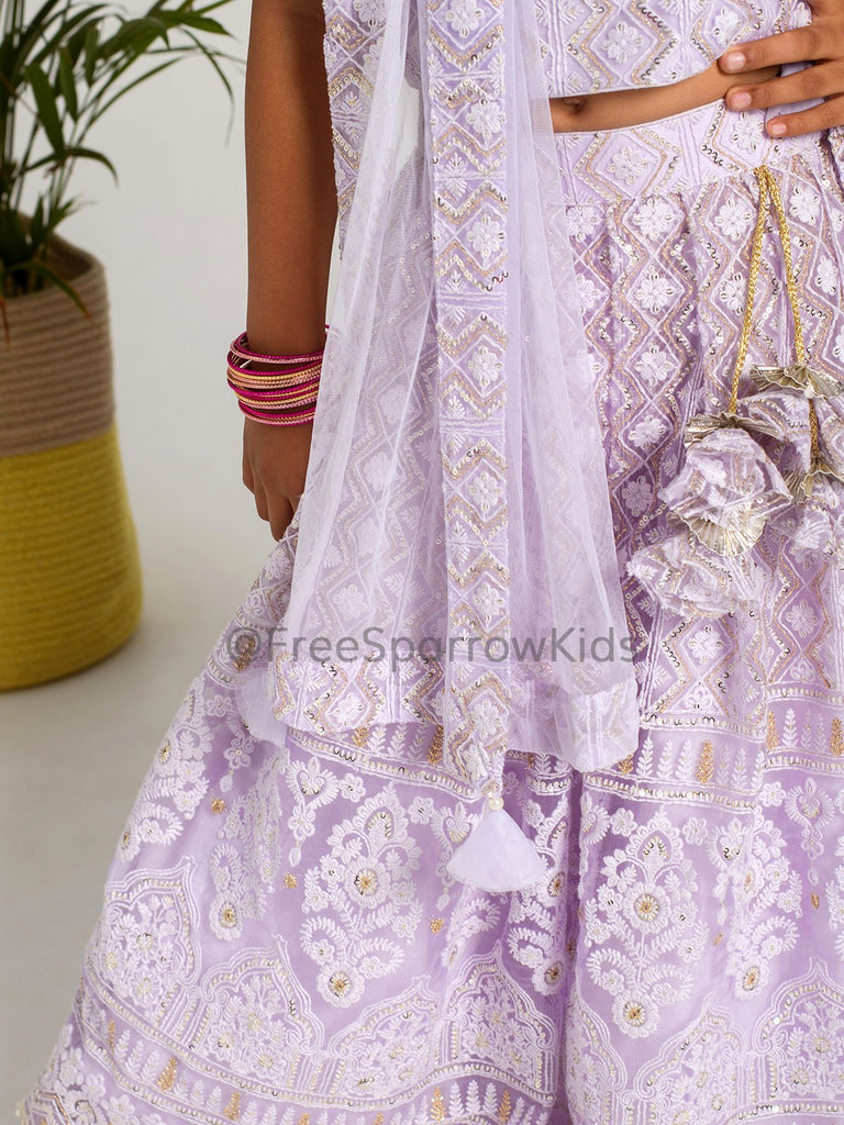 Lavender Bloom Lehenga SetLEHENGAFREE SPARROW