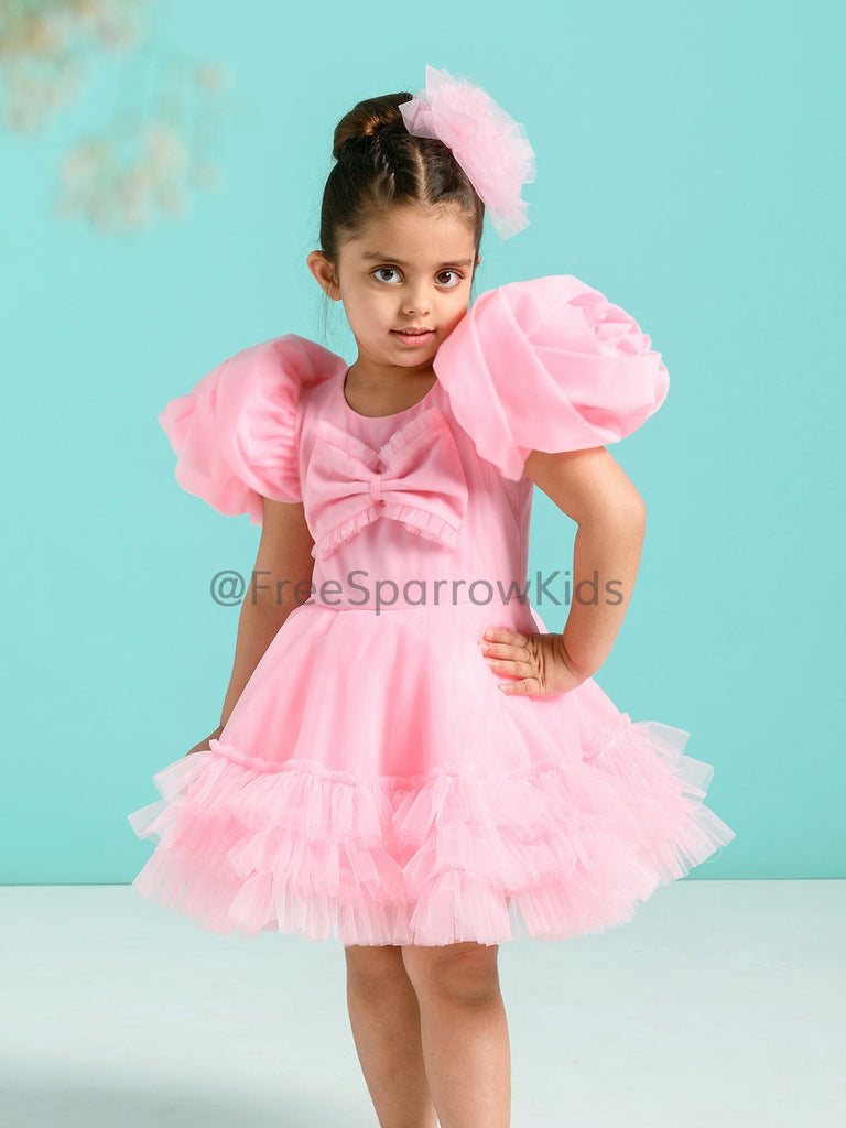 Luxe Rose Dress With Hair ClipDressFREE SPARROW