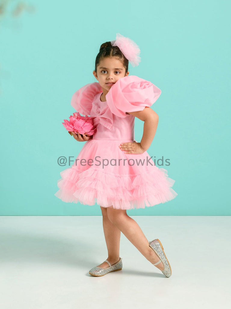 Luxe Rose Dress With Hair ClipDressFREE SPARROW
