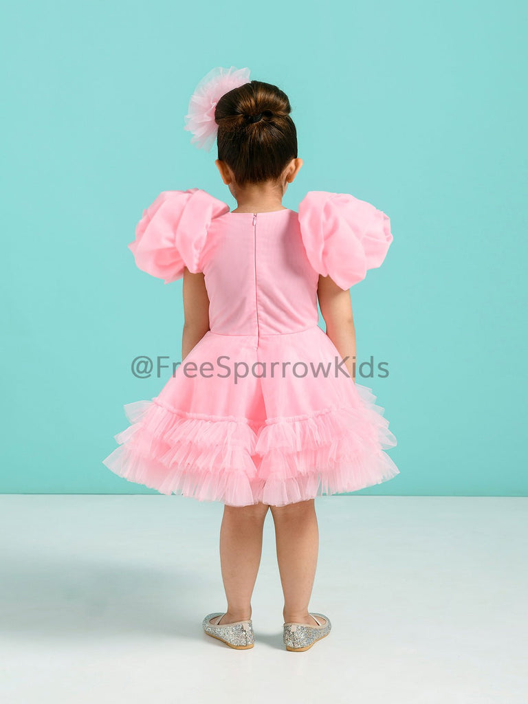 Luxe Rose Dress With Hair ClipDressFREE SPARROW
