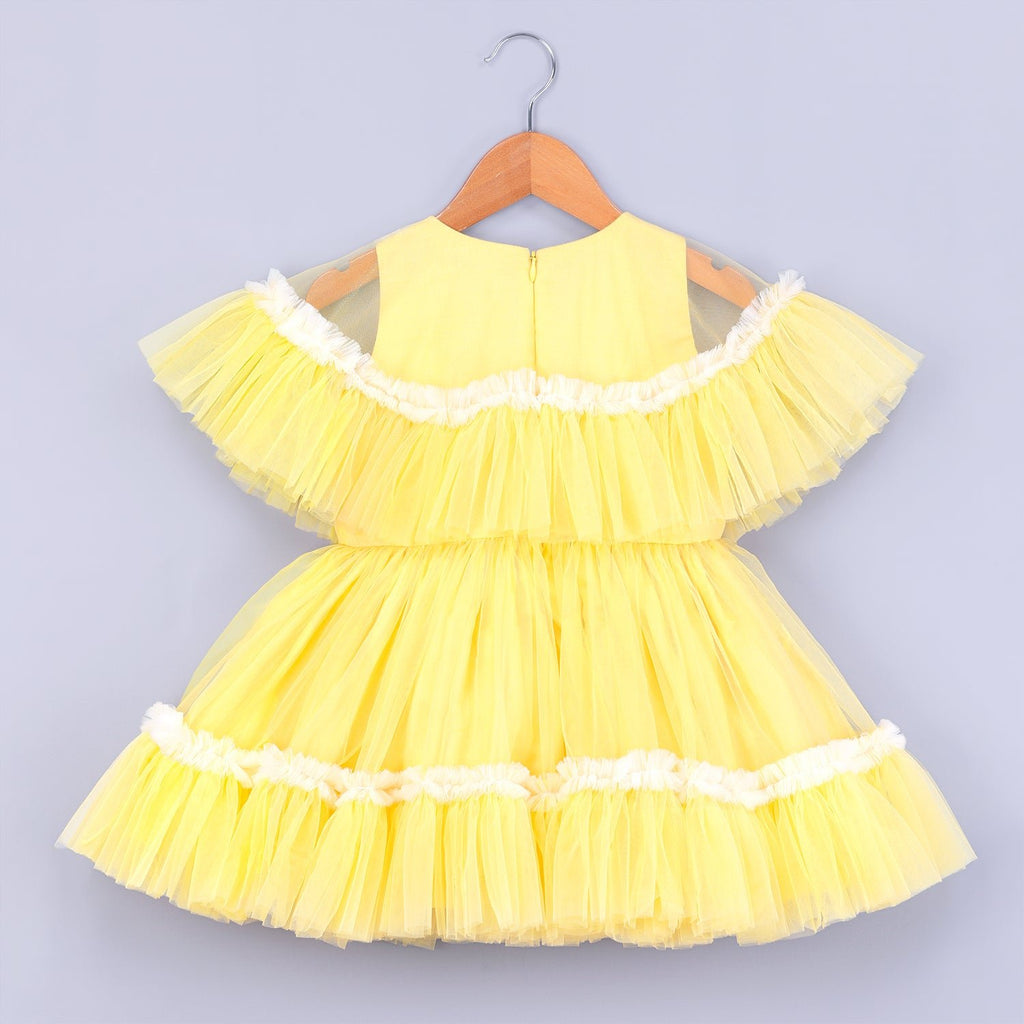 Magical Yellow Cape DressDressFREE SPARROW
