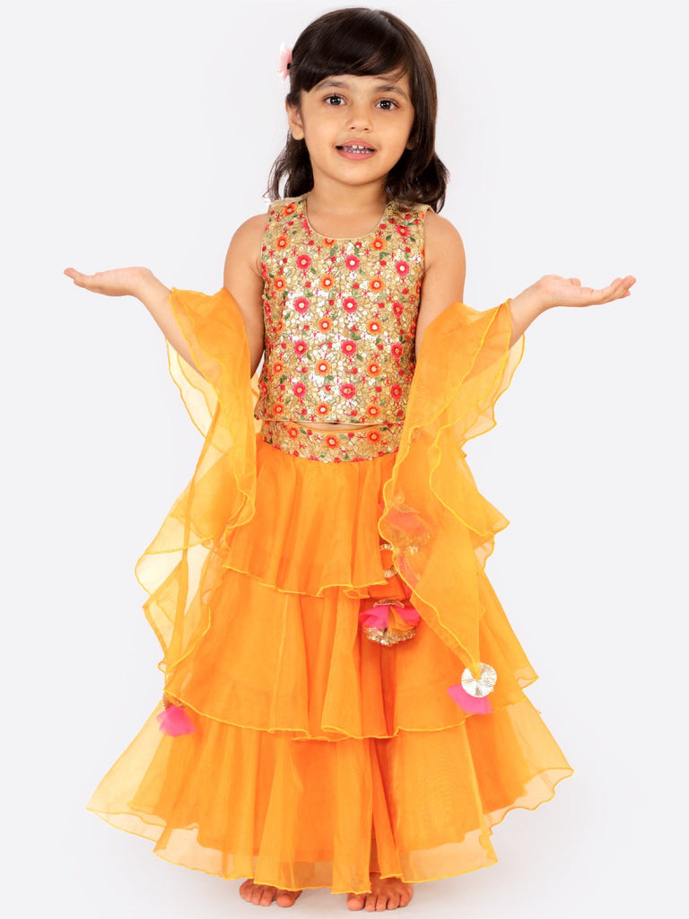 Marigold Charmer Lehenga SetLEHENGAFREE SPARROW