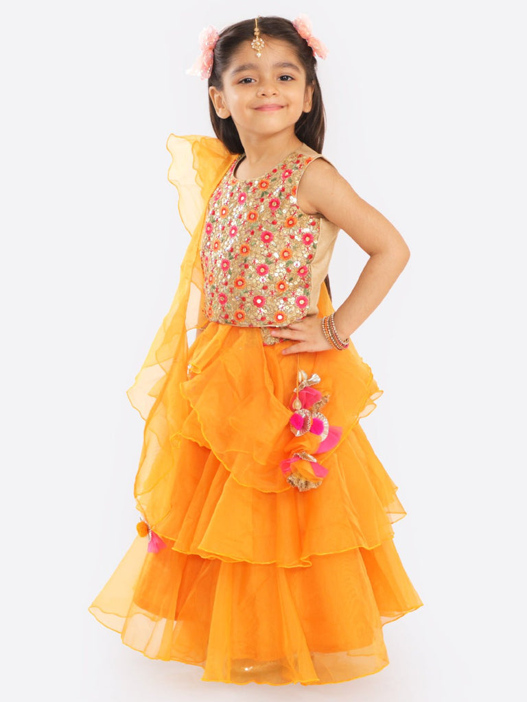 Marigold Charmer Lehenga SetLEHENGAFREE SPARROW