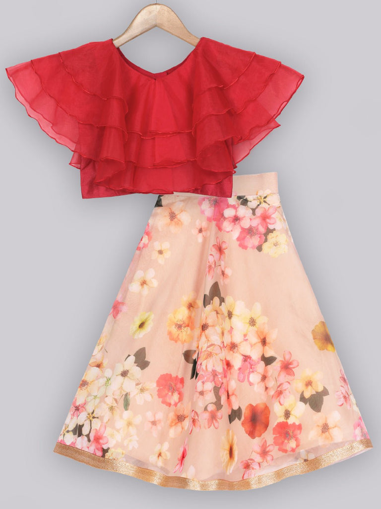 Meera Beige Lehenga SetLehenga CholiFREE SPARROW