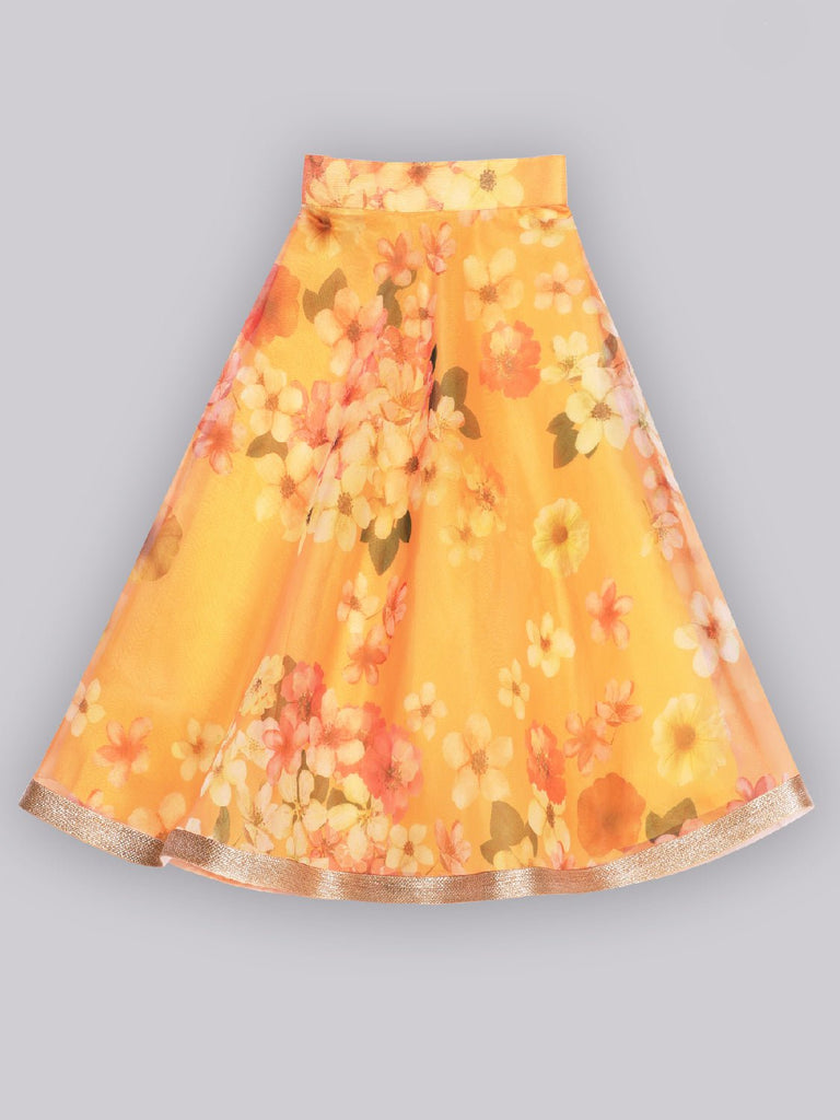 Meera Orange Lehenga SetLehenga CholiFREE SPARROW