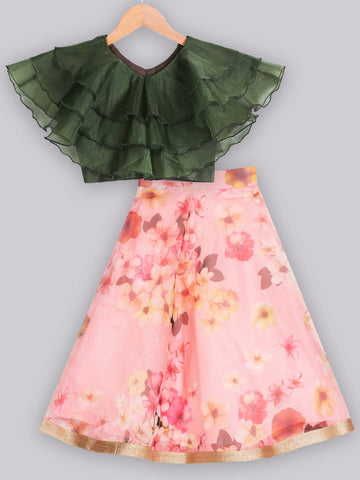 Meera Pink Lehenga SetLehenga CholiFREE SPARROW
