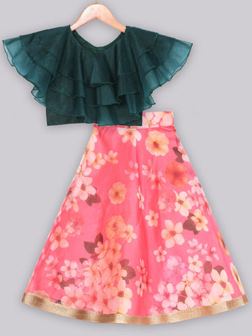 Meera Tomato Red Lehenga SetLehenga CholiFREE SPARROW