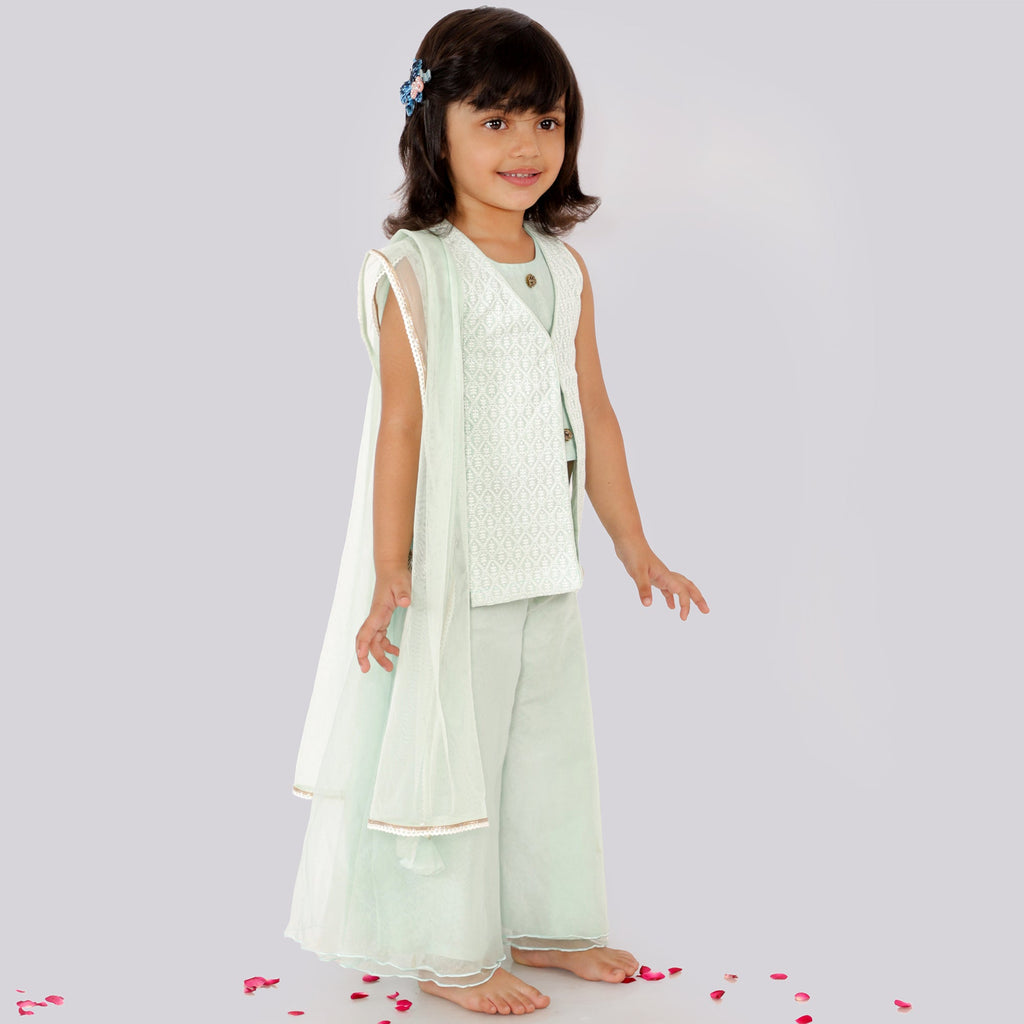 Moroccan Rose Jacket Sharara SetSHARARAFREE SPARROW