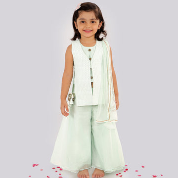 Moroccan Rose Jacket Sharara SetSHARARAFREE SPARROW