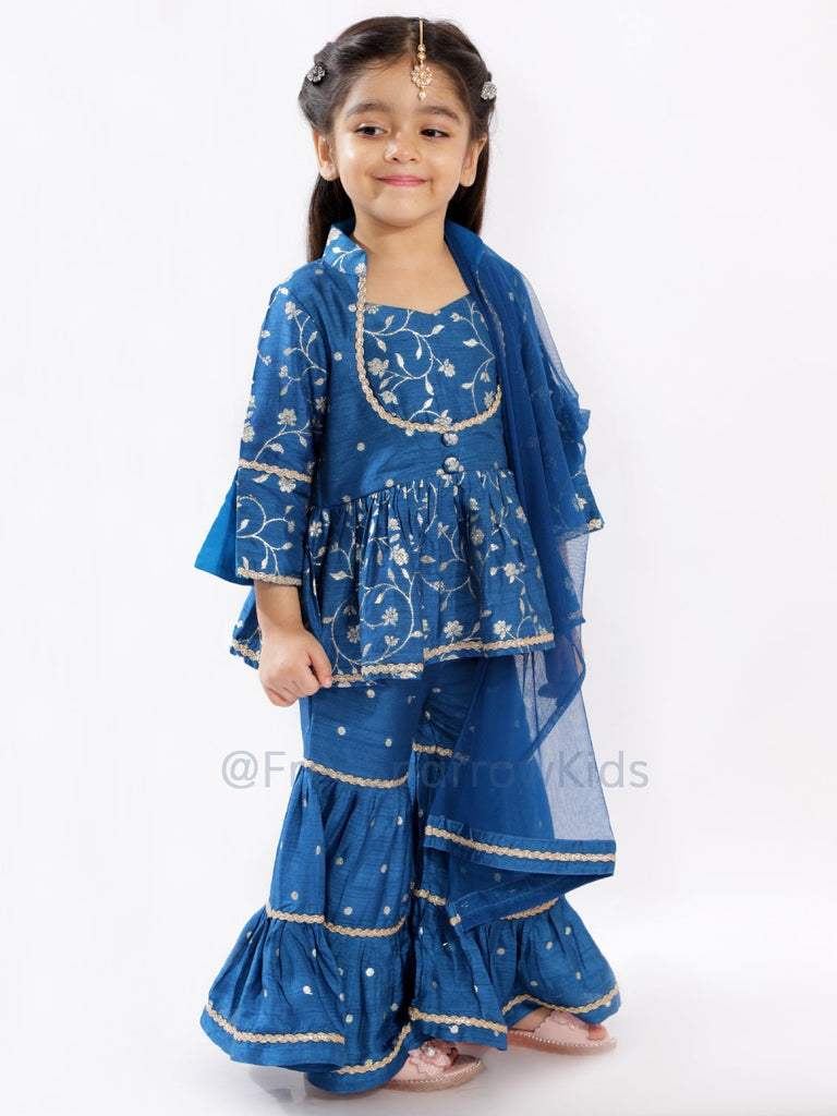 Ocean Breeze Sharara SetSHARARAFREE SPARROW