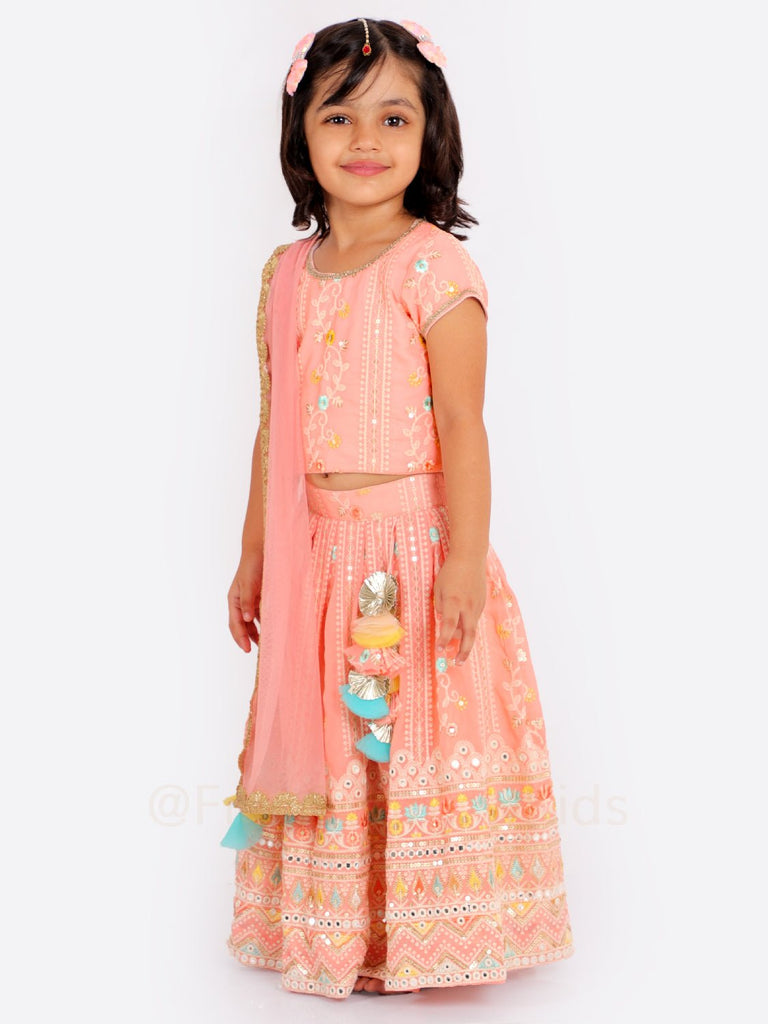 Peach Pudding Lehenga SetLEHENGAFREE SPARROW