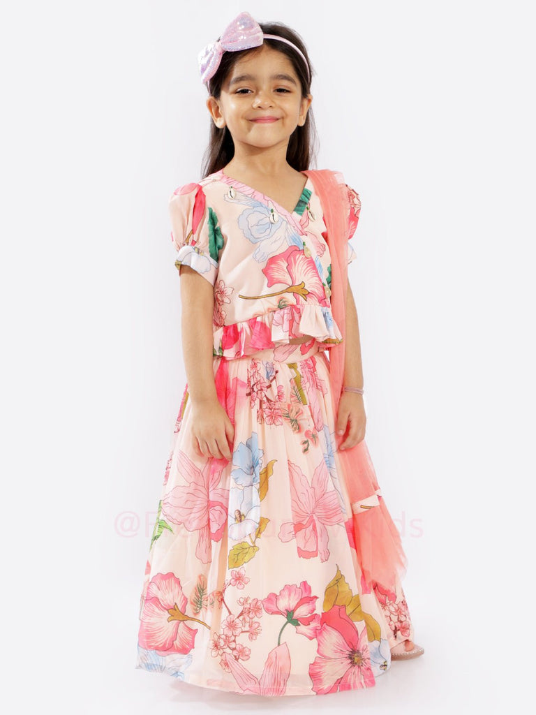 Peachy Garden Lehenga SetLEHENGAFREE SPARROW