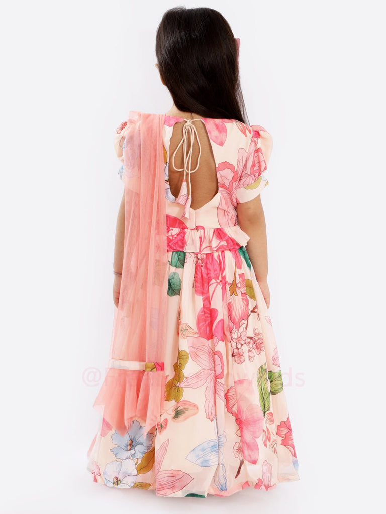 Peachy Garden Lehenga SetLEHENGAFREE SPARROW