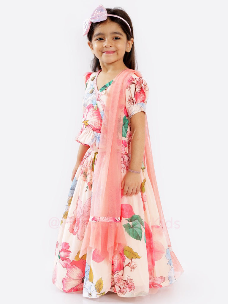 Peachy Garden Lehenga SetLEHENGAFREE SPARROW