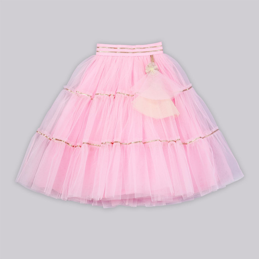 Pink Sparkle Lehenga SetLehenga CholiFREE SPARROW