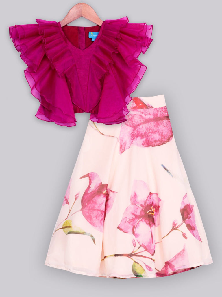 Plum Bloom Lehenga SetLehenga CholiFREE SPARROW