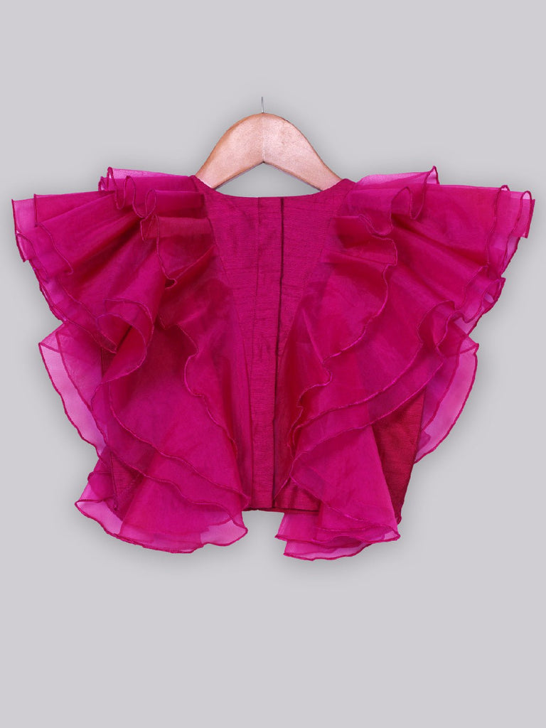 Plum Bloom Lehenga SetLehenga CholiFREE SPARROW